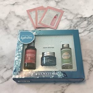 L’Occitane Value Travel Set- Shampoo, FaceGel, Oil